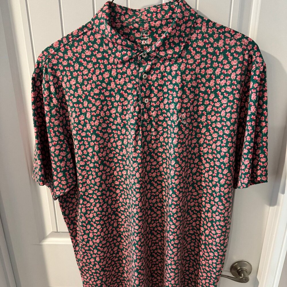 Rhoback XXL Performance Golf Polo Augusta Azalea